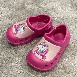 Toddler girls unicorn slip in sandals brand new with tags
